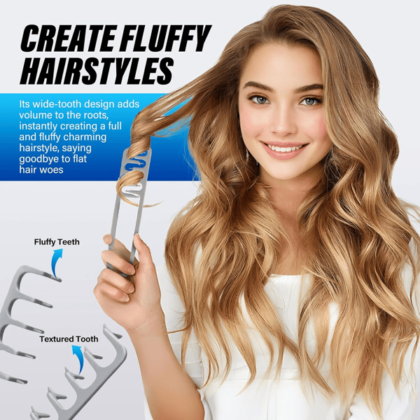 Wide-Tooth Hair Styling Comb