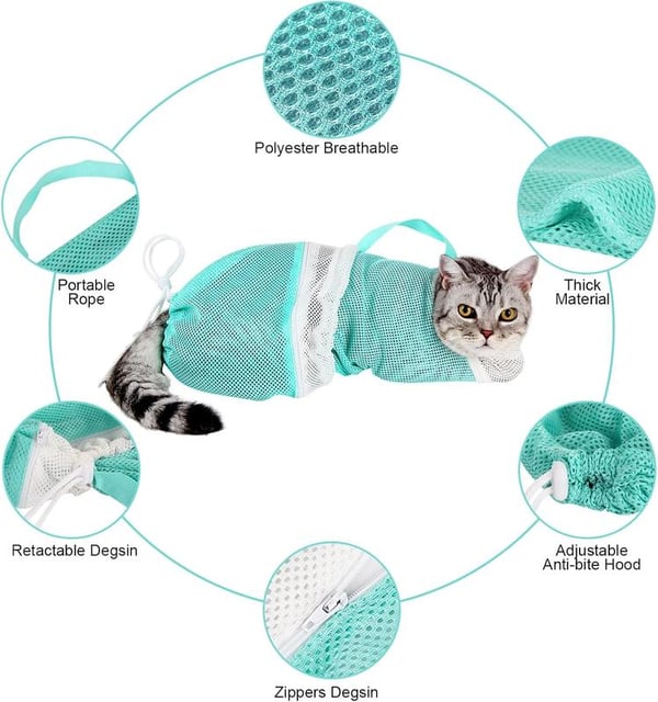 Mesh Cat Grooming Bag